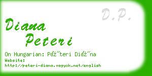 diana peteri business card